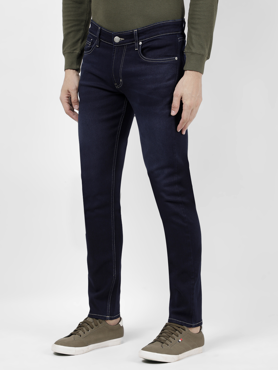 Numero Uno Men Solid Navy Jeans